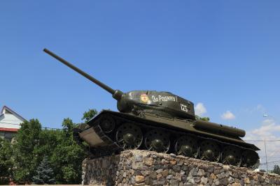 A monument in Tiraspol, the de facto capital of Transnistria.