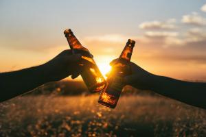 A root beer can be just as refreshing as a beer. 